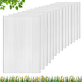 DGSL 14 Pcs Polycarbonate Greenhouse Panels 6' x 2' x 0.24'' Twin-Wall Panels Polycarbonate Sheet for All Weather Outdoor Garden and Greenhouse Covering