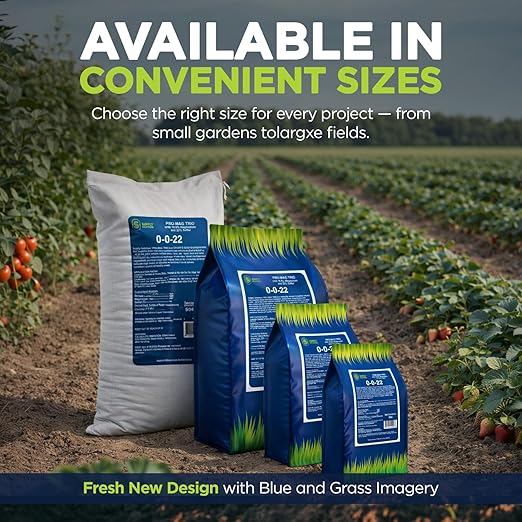 Supply Solutions | 0-0-22 Pro-Mag Trio - High Potassium Magnesium &amp Sulfur Fertilizer for Lawns Turf Palm &amp Fruit Trees - Water-Soluble Plant Food for Stronger Growth &amp Higher Yields (4