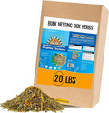 Herb Supplement for Backyard Chickens - Natural Chicken Treats Poultry Feed Botanical Mix Plant-Based Coop Snacks for Daily Wellness Feather Quality Egg Production USA (20 LB)