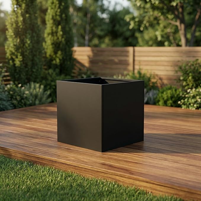Deep Raised Garden Bed 26 x 26 x 26 Inch Metal Planter Box for Deep Rooted Vegetables Like Carrots &amp Potatoes Square Galvanized Garden Bed for Patio Balcony &amp Indoor Outdoor Gardening