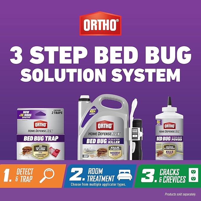 Ortho Home Defense Max Bed Bug Trap Detect Bed Bugs in Homes and While Traveling 2 Traps in Each Package (Pack of 10)