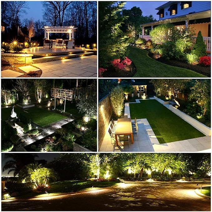 1/2PCS Ground Spotlight Lights - LED Tree Floodlight 5W Adjustable Garden Landscape Spotlight Terrace Lawn LED Light(Warm Light1PSC-5w(AC12v))