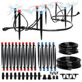 100FT Drip Irrigation System Adjustable Nozzle Irrigation System for Garden Automatic Garden Watering System with 5/16 &amp 1/4 Tubing DIY Drip Irrigation Parts for Yard Lawn Flower Beds