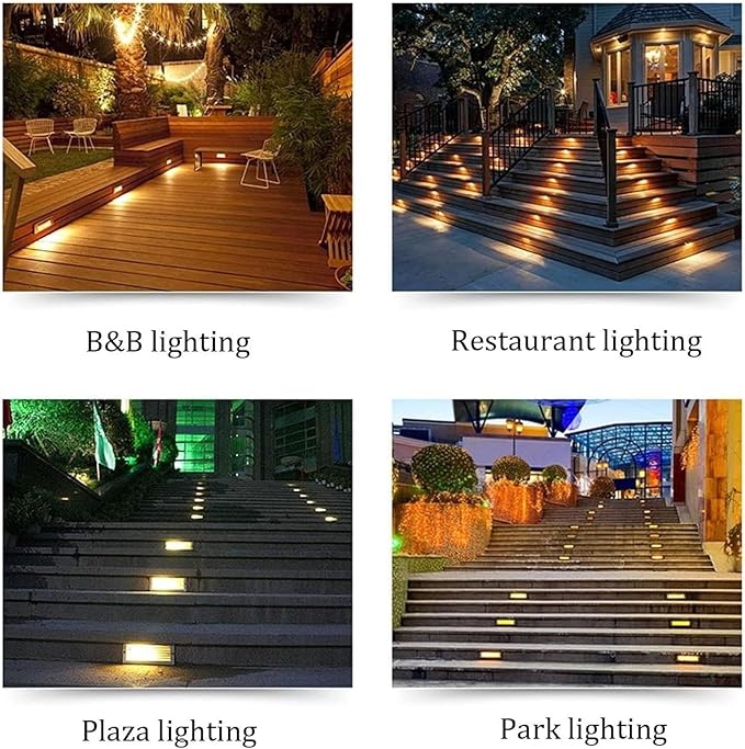Underground Light LED - LED Beam Spotlight Rectangular LEDs Beam Spotlight IP65 Waterproof LEDs Narrow Beam Spotlights 3W Outdoor Wall Light Landscape LightiYellow 3W 24V