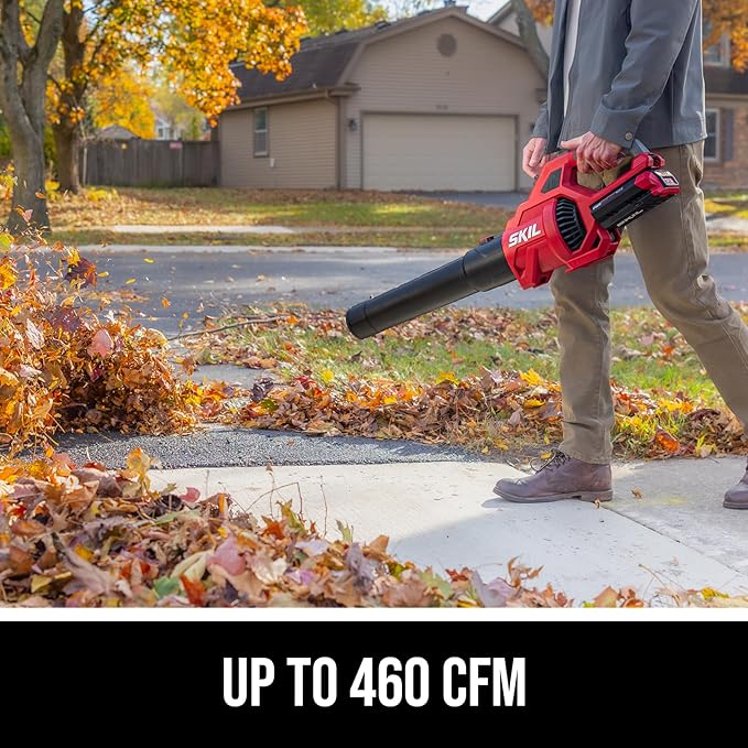 SKIL 40V 460CFM Leaf Blower Kit Including 2.0Ah Battery and 60W Charger-BL0460C-11