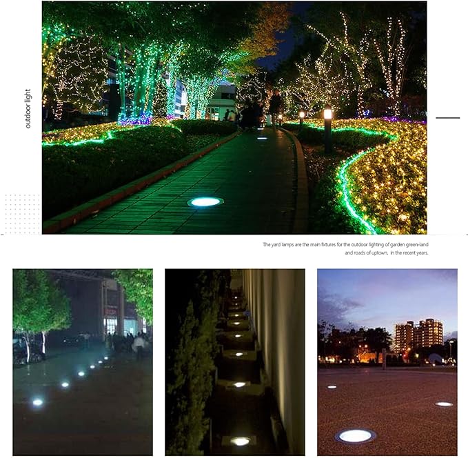 Buried Light Anti-Rust IP65 Waterproof Embedded Spotlight for Deck Garden Hotel Landscape Lighting