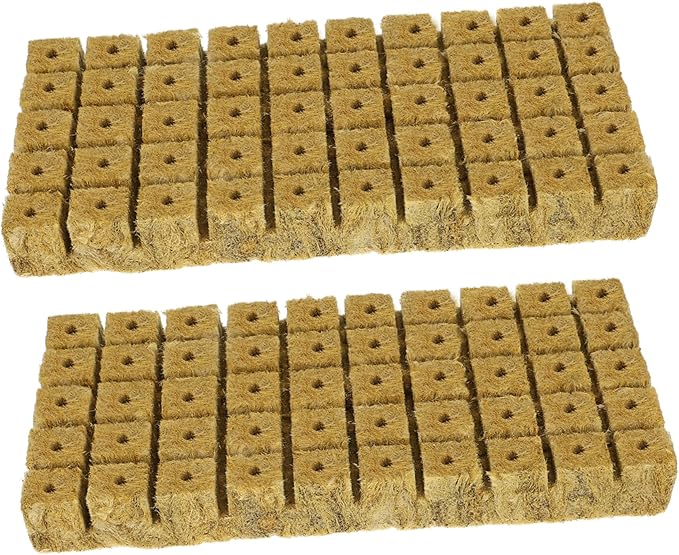100pcs Hydroponic Kit Seeding Cubes for Plant Propagation Soft Texture Sufficient Quantity Plant Start Plugs