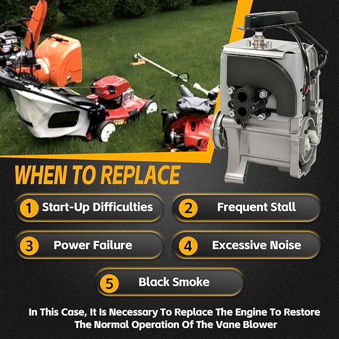 577424401 Engine Shortblock Assembly Compatible with Redmax EBZ8500RH EBZ8500 Backpack Blower Replacement 577424401 EBZ8500RH EBZ8500