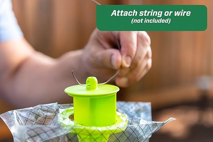 RESCUE! Outdoor Disposable Hanging Fly Trap - 18 Traps