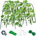 Cucumber Trellis for Raised Bed 48x65 Inch U-Shape Garden Trellis for Outdoor Climbing Plants Rust-Resistant Arch Plant Support Vegetable Trellis for Cucumber Tomato Pea Zucchini Squash