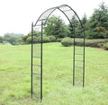 1.Go Steel Garden Arch 8'2 High x 4'7 Wide Garden Arbor for Various Climbing Plant Outdoor Garden Lawn Backyard