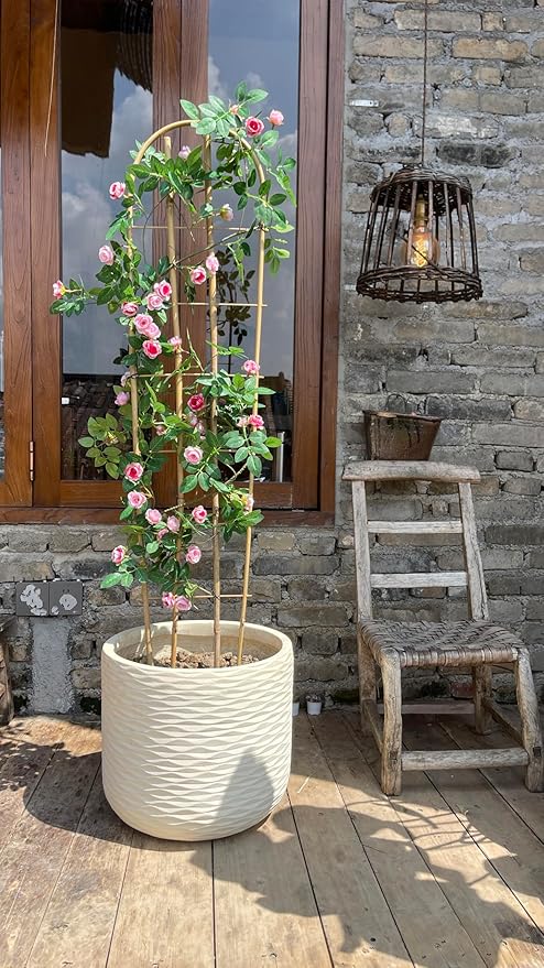 Bamboo TrellisU-Shape Bamboo Trellis4Feet3packfor Climbing Plants Outdoor BambooforClimbing PlantsTomato VegetablesFlowers Beans CucumberIndoor Potted Climb Plants