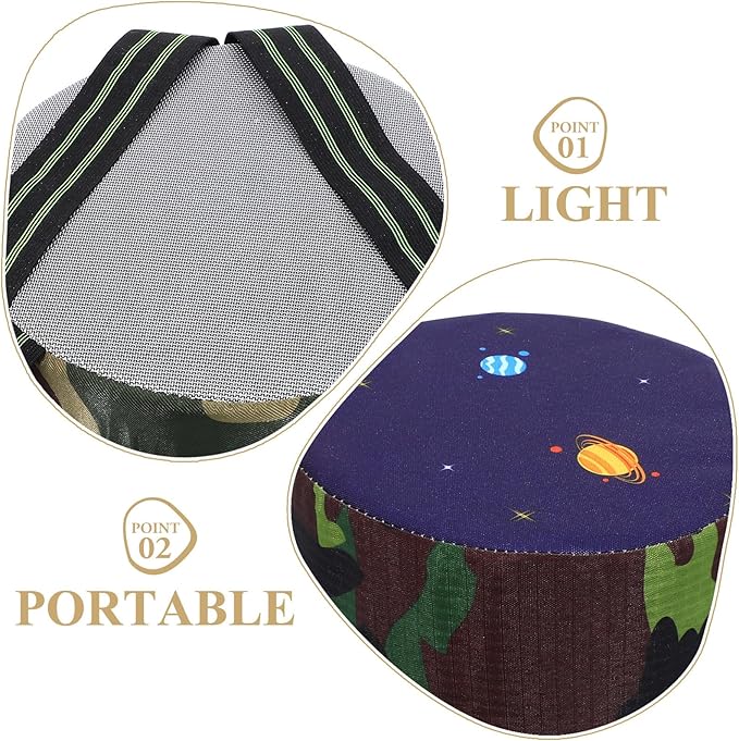 VICASKY Small Portable Garden Stool for Weeding and Tea Picking 18cm High Sturdy Foam Seat with Camouflage Surface Lightweight Camping and Fishing Work Stool for Outdoor Gardening