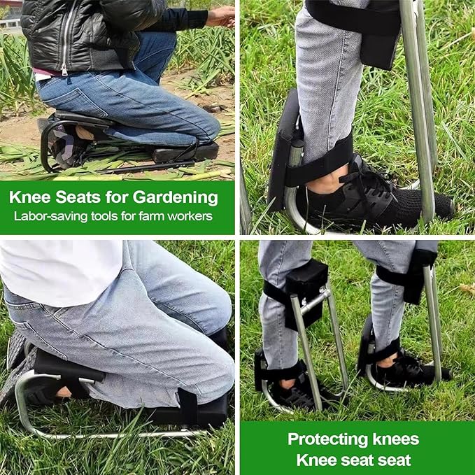 Garden Seat and Kneeler | G Adjustable Kneeler Stool Bench Garden Stools Portable Kneeler Gardening Soft Kneeling Pad for Different Heights