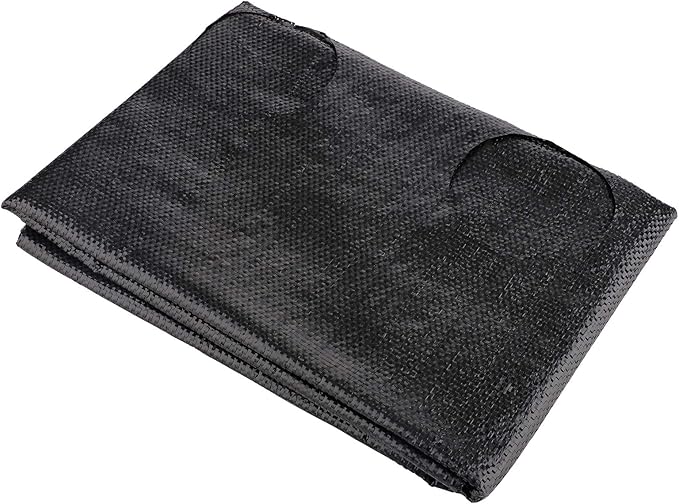 MOTUZP Garden Weed Barrier Landscape Fabric with R Block Gardening Mat Soil Erosion Control and UV Stabilized(#2) Planting Holes3.3 Ft X 19.7 Ft Heavy-Duty Weed