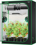 VIVOSUN S538 5x2.7 Grow Tent 60x32x80 High Reflective Mylar with Observation Window and Floor Tray for Hydroponics Indoor Plant for VS2000/VSF4300