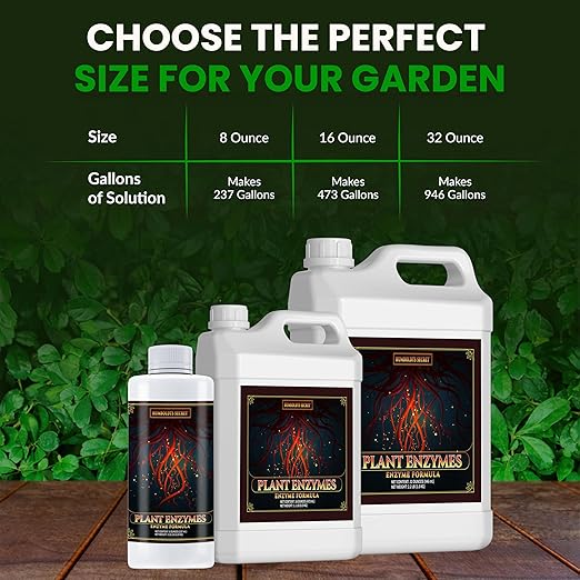 Humboldts Secret Plant Enzymes | 7000 Active Units per mL | Root &amp Soil Enzyme Additive for Hydroponic and Aeroponic Systems | Boosts Growth and Root Strength for Maximum Nutrient Uptake | 16 Oun