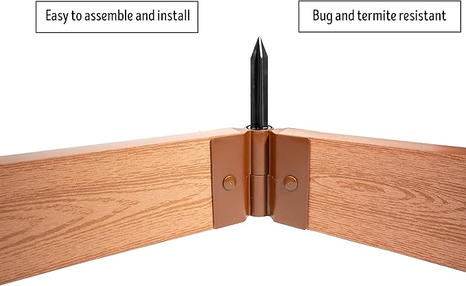 Frame It All One Inch Series 4ft. x 8ft. x 11in. Composite Raised Garden Bed Kit