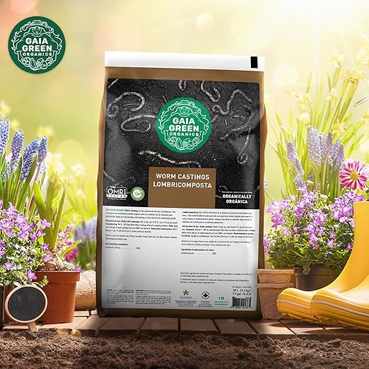 GAIA GREEN 30L Worm Castings Powder Soil &amp Plant Fertilizer for Urban Gardens &amp Lawns