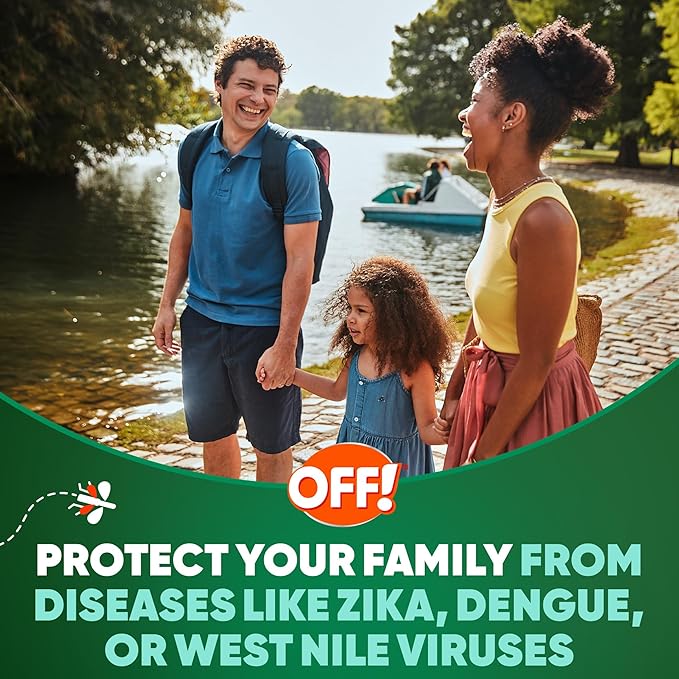OFF! Deep Woods Insect Repellent Spray with 25 Percent DEET Provides up to 8 Hours of Mosquito Protection 6 Ounce (Pack of 3)