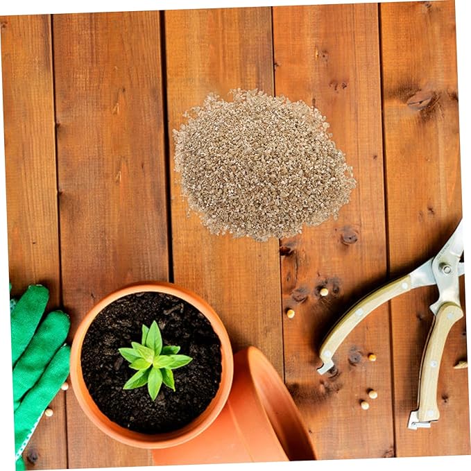 Kisangel Fine Vermiculite for Gardening and Mushroom Growing for Starting and Plant Growth Vermiculite Granules for Plants and Gardening 3l