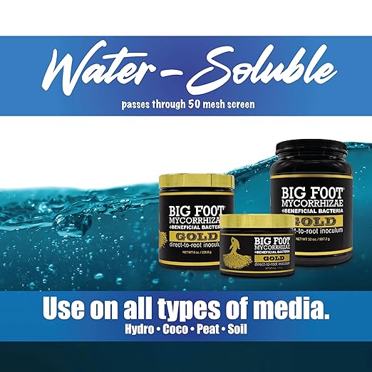 Big Foot Gold Mycorrhizal Fungi 5 lbs Beneficial Bacteria for Plant Growth Root Stimulator Super Concentrated 3-in-1 Formula for All Plants