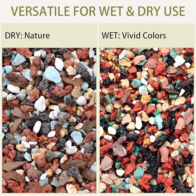 12lb Mix Lava Rocks Pebbles for Plant Pumice Potting Soil Mix Decorative Top Dressing Landscaping Gritty Rock for Succulent Bonsai Cactus Vase Filler