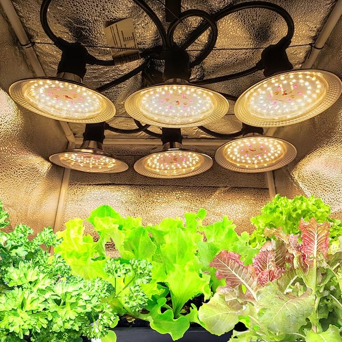 IMVSINCERE Outdoor Grow Light String 200W Greenhouse IP44 Waterproof String Grow Lighting Full Spectrum LED Plant Grow Lights Lamp Garden Grow Lights 42.65ft for Veg Seedling Flower (12-Bulbs)