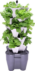 Mr. Stacky Smart Farm - Automatic Self Watering Garden - Grow Fresh Healthy Food Virtually Anywhere Year Round - Soil or Hydroponic Vertical Tower Gardening System (Standard Kit Stone)