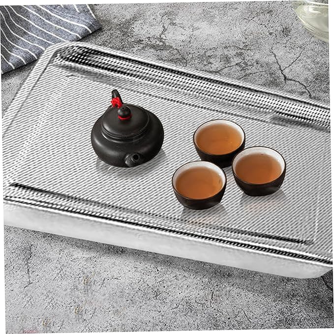 Seed Sprouter Tray Stainless Steel Seed Germination Tray Kit Rectangle Wheatgrass Bean Sprouts Grow Tray for Garden Supply 26x20x5 cm 2PCS Home Decor Accessory