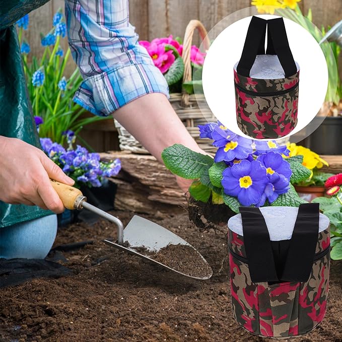 Portable Gardening Stool with Pocket 25cm Height Foam Work Seat for Outdoor Farming and Field Work Small Lightweight Garden Stool for Seniors and Camping Random Style