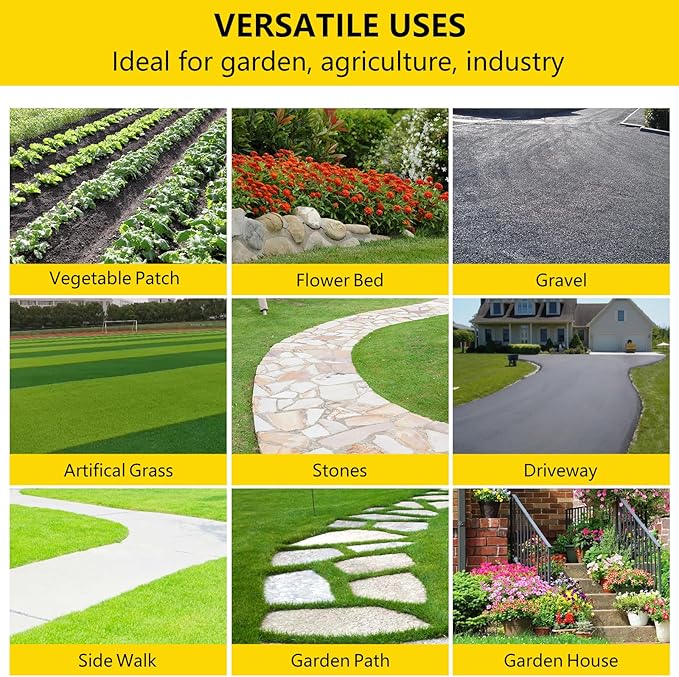 Towallmark 4ft x 100ft Weed Barrier Landscape Fabric 1.8oz Premium Non-Woven Ground Cover Weed Block Gardening Mat Easy Setup Superior Weed Control for Erosion Control Weed Block Ground Cover