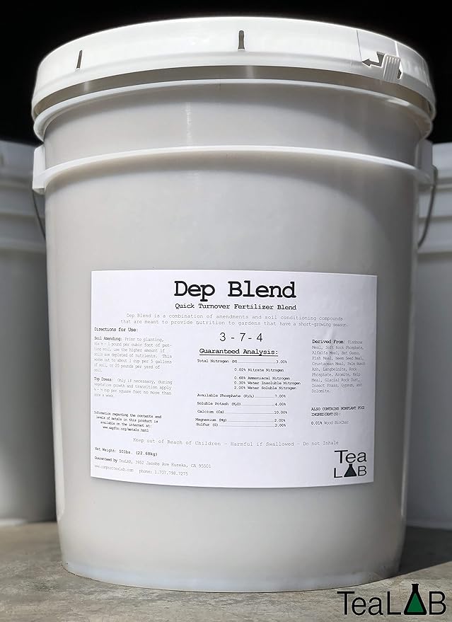 Dep Blend Soil Amendment | Fertilizer for Light Deprivation &amp Indoor Gardens | 30 Pounds | Treats up to 1.5 Yards of Soil