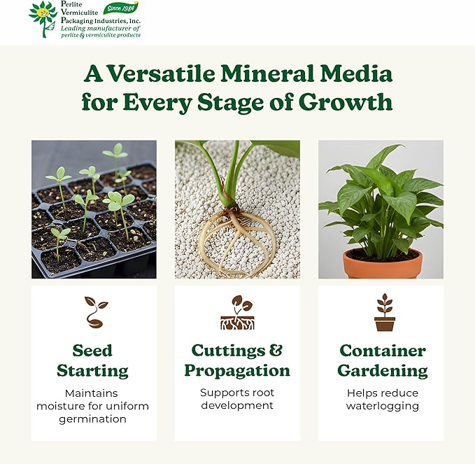Super Coarse Vermiculite Natural and Odorless Mix - Professional Use for Gardening Packaging and Industrial 4 Cubic Feet