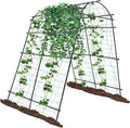 7 Ft Extra Tall Garden Arch Trellis for Climbing Plants Outdoor Lightweight Metal+PE Coated Garden Arch Trellis Plant Stand for Climbing Vines Lawn Tower &amp Garden Support Structure