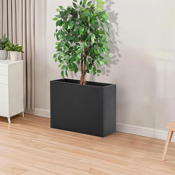 CABIHOME Steel Raised Garden Bed - Large Steel Planter Box Anti-Rust Metal Grow Box for Vegetables Patio Balcony Backyard