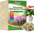 Legigo 2.2lb Natural Sphagnum Moss for Plants 40QT Long Fiber Orchid Moss Potting Mix Dried Sphagnum Moss for Plants Indoor Orchid Repotting Succulent Carnivorous Plants Terrarium and Reptiles