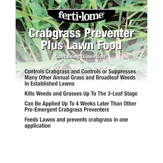 Fertilome (11910) Crabgrass Preventer Plus Lawn Food w/Dimension 20-0-3 (32 lbs.)