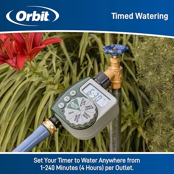 Orbit 62067 1-Outlet Programmable Digital Hose Watering Timer 2-Pack