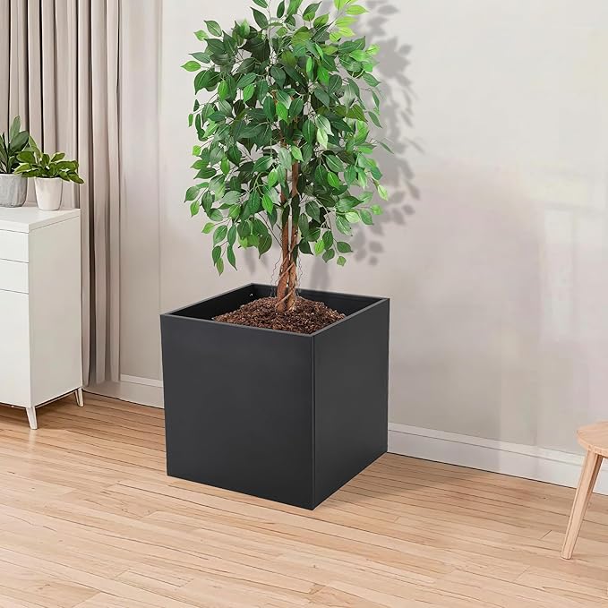 Deep Raised Garden Bed 26 x 26 x 26 Inch Metal Planter Box for Deep Rooted Vegetables Like Carrots &amp Potatoes Square Galvanized Garden Bed for Patio Balcony &amp Indoor Outdoor Gardening