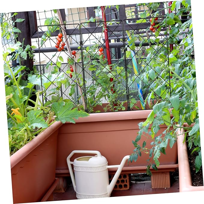 Folding Garden Trellis for Climbing Plants Plant Support Stand for Vines Vegetables and Flowers Easy to Use Durable Design for Projects