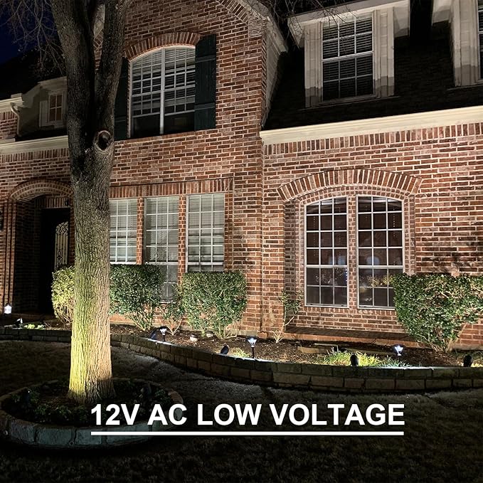 GOODSMANN Lighting LED Wall Wash Flood Landscape Lighting 18W Die-Cast Aluminum Outdoor Lights Weatherproof 2700K Warm Lights Low Voltage Lights Brown 9920-4675-01