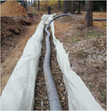 Geotextile 5oz Landscape Weed Barrier Block for Retaining Wall/Driveway Breathable Drainage Channel Water Control(White2mx95m/6.5ftx311.7ft)