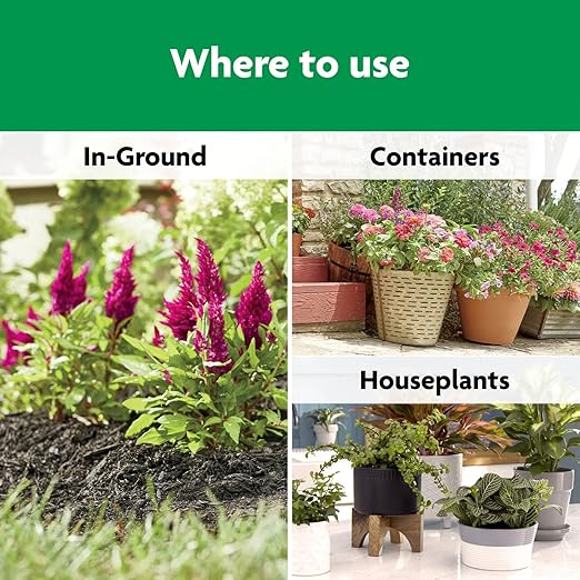 Miracle-Gro Shake 'N Feed All Purpose Plant Food - Outdoor and Indoor Plant Food for In-Ground and Containers Feeds for up to 3 Months 8 lbs. (Pack of 4)