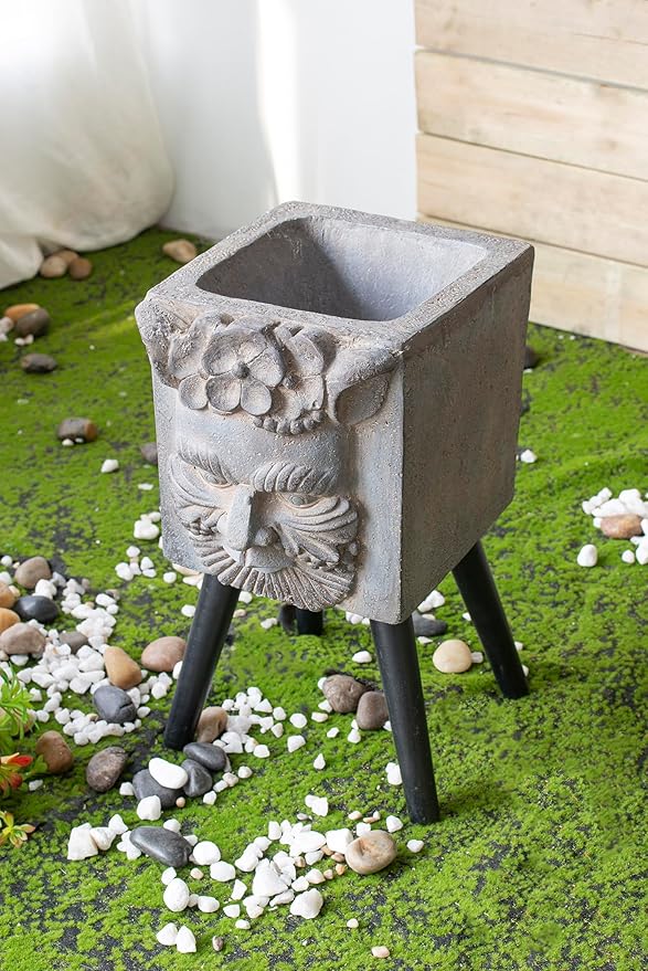 11 x 13 x 22 Greek God Statue Planter with Legs