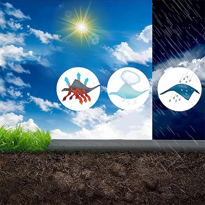 Weed Barrier Fabric Planting Cover - 6 x 150 FT Heavy Duty Landscape Fabric Ground Cover Block for Outdoor Planting