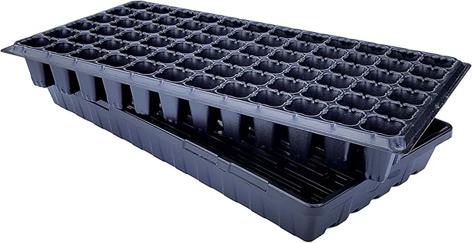 Bootstrap Farmer 72 Cell w/ 1020 Tray - 10 Pack Combo - Extra Strength Starting Trays for Planting Seedlings Propagation Germination Plugs