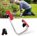 Knee Seat for GardeningStrap on Kneeling Device for GardenErgonomic Gardening SeatGarden Work Seat for Farm WorkGardeners Tool Seat for Protect KneesSuper Cozy &amp Improve Work Efficiency (Red-