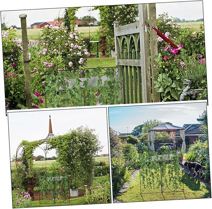 2Pcs Garden Trellis for Climbing Plants Sturdy Folding Plant Support Structure for Vertical Growth of Vines Flowers and Vegetables