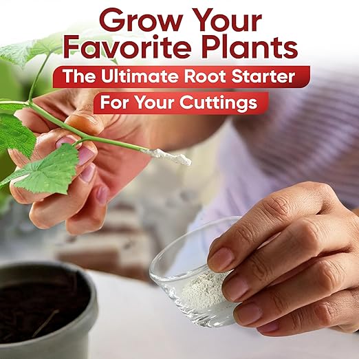 Hormex Rooting Powder #8#16 (0.80-1.60% IBA) for Hardwood Plants Trees &amp Shrubs - High Strength Root Powder Root Stimulator for Plants Rooting Hormone for Cuttings Cloning &amp Propagation